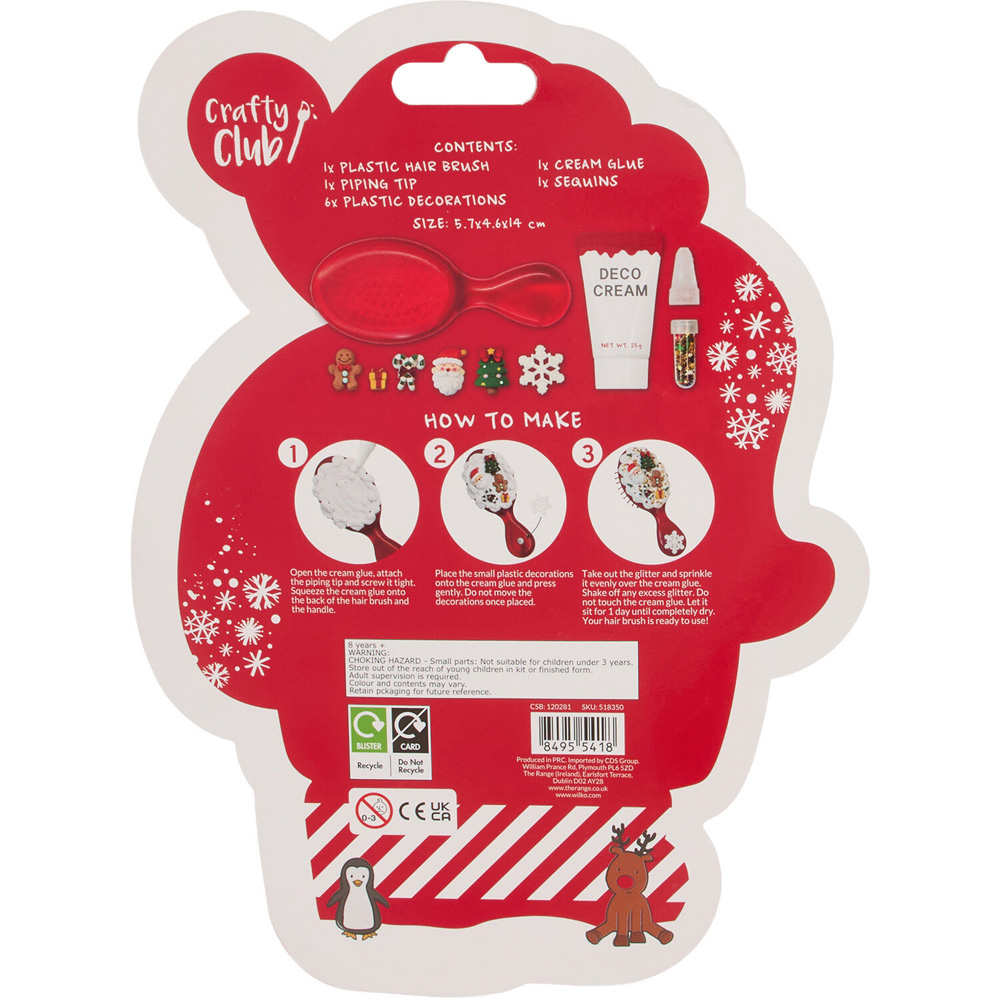 Make Your Own Christmas Hair Brush Kit Image 4