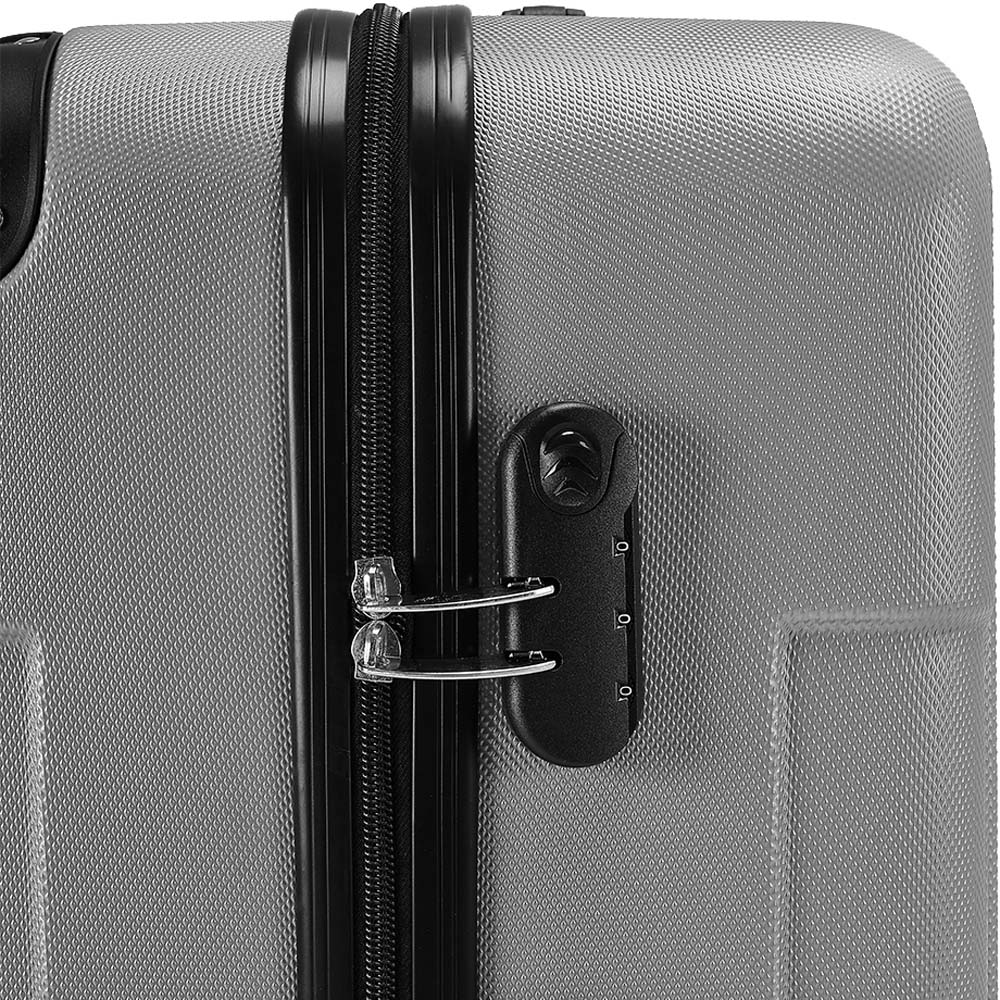 H&O Direct Medium Grey Hardside Suitcase Image 4
