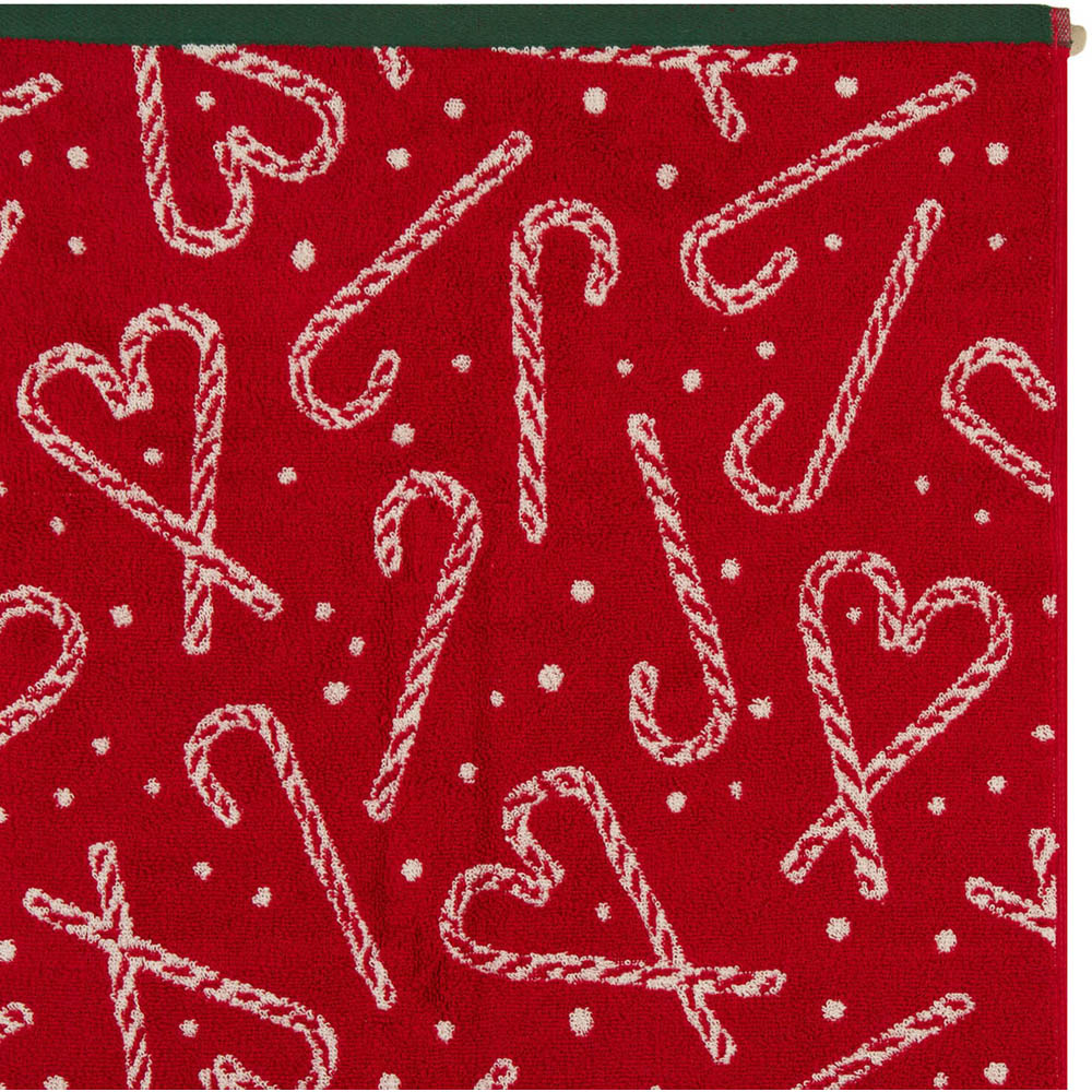 Candy Cane Towel Bath Towel Image 4