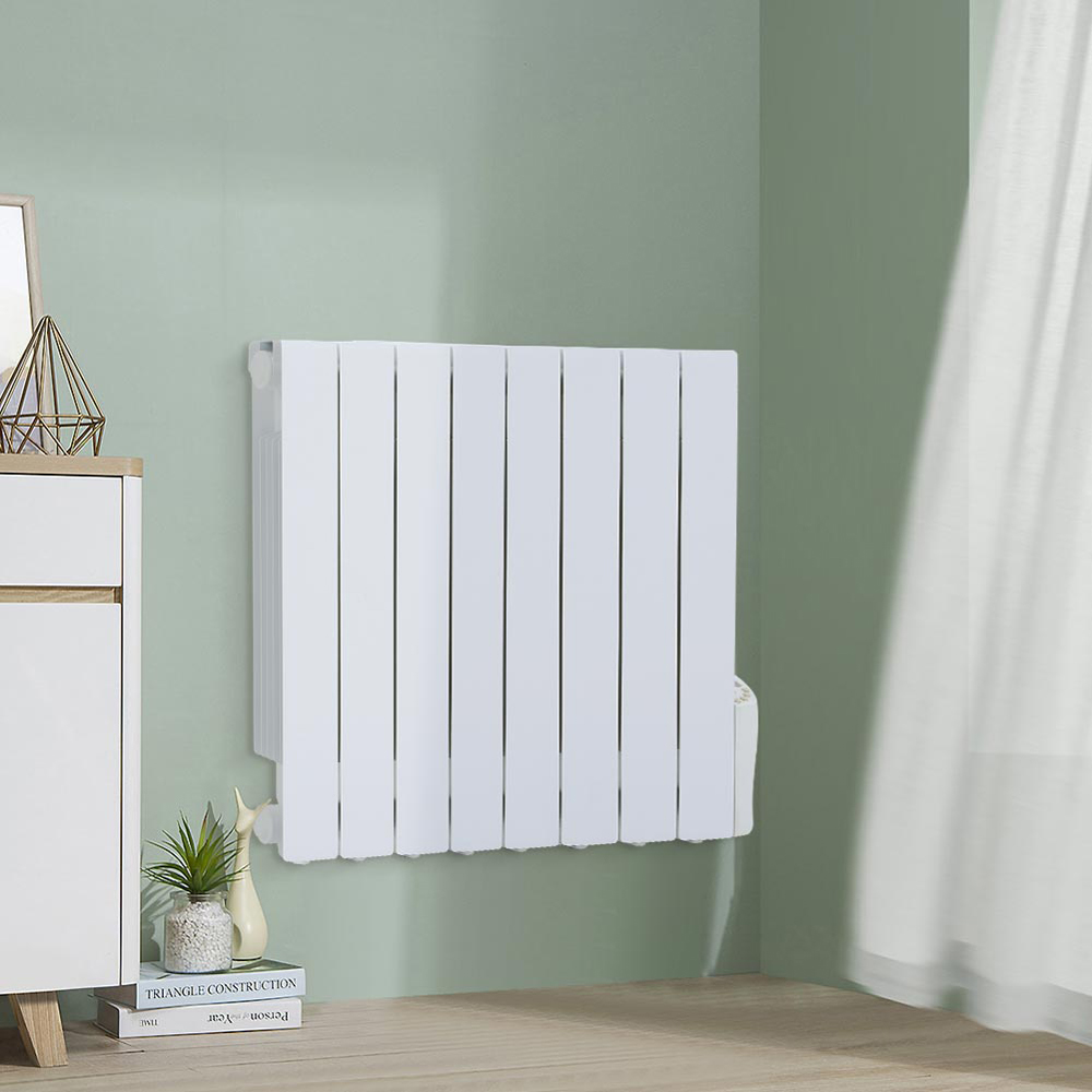 Living and Home White Electric Oil Filled Radiator Space Heater 1200W Image 8
