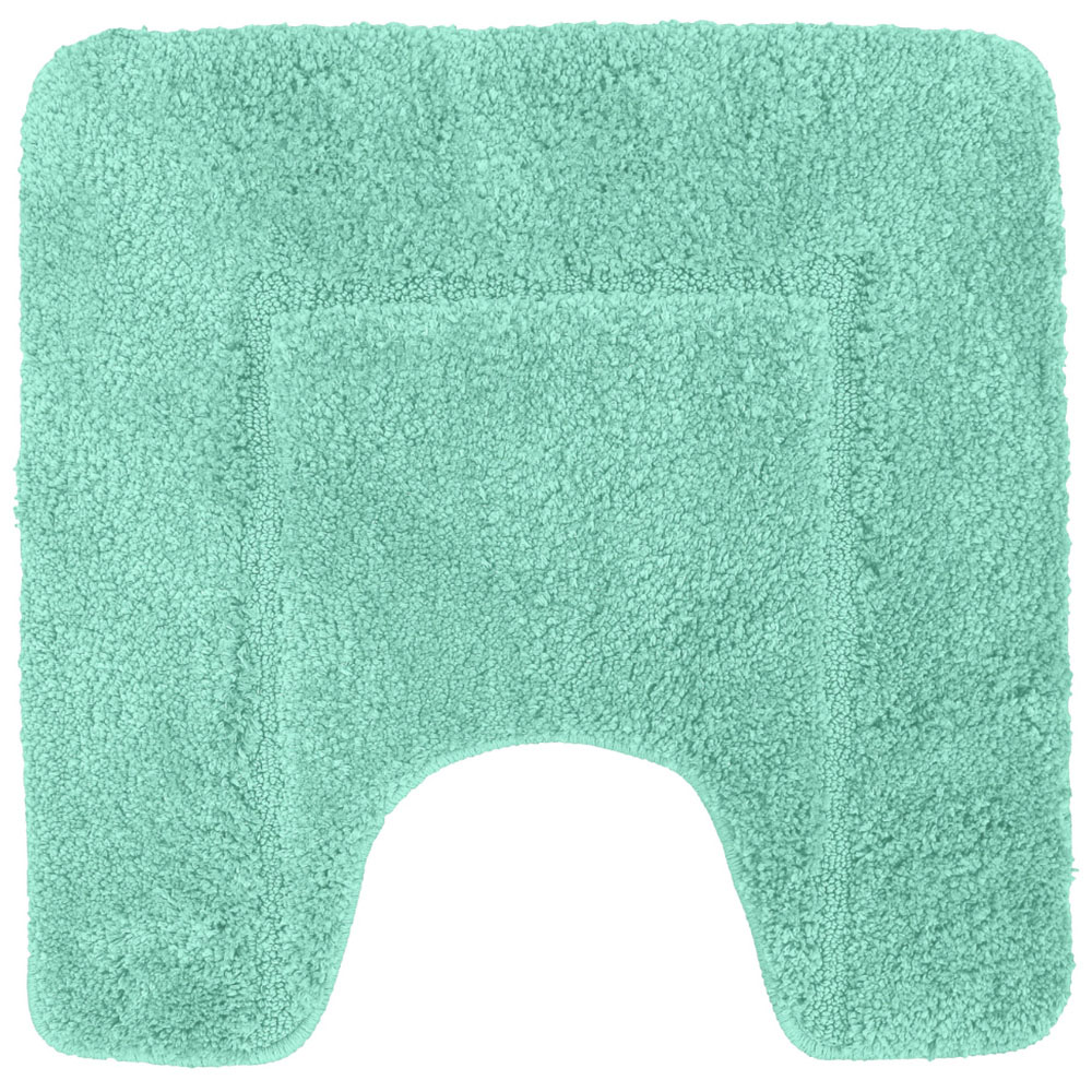 Mayfair Seafoam Micro Fibre Bath Mat Set Image 4
