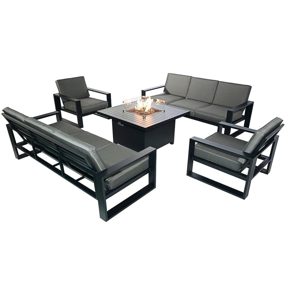 Furniture One 8 Seater Aluminium Garden Dining Set Image 5