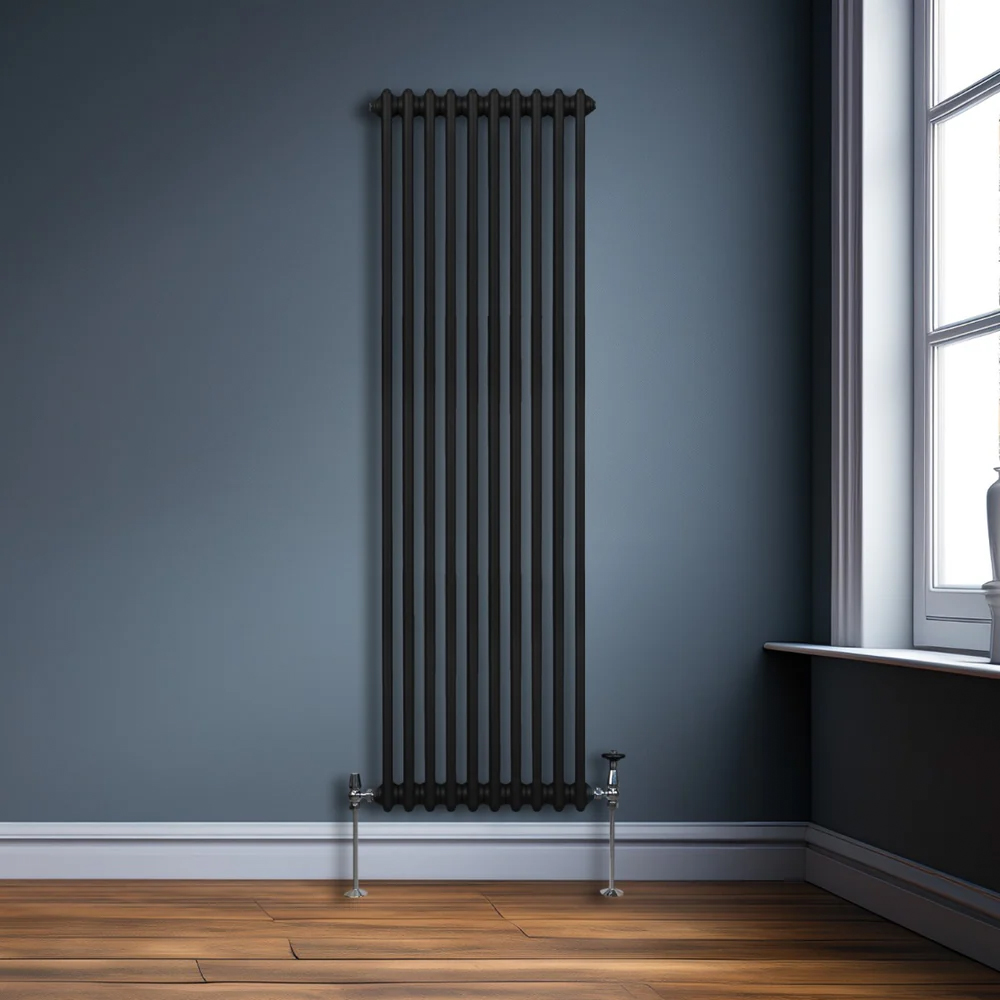 Monster Shop 5300 BTU Black Traditional 2 Column Radiator 1800 x 472mm Image 2