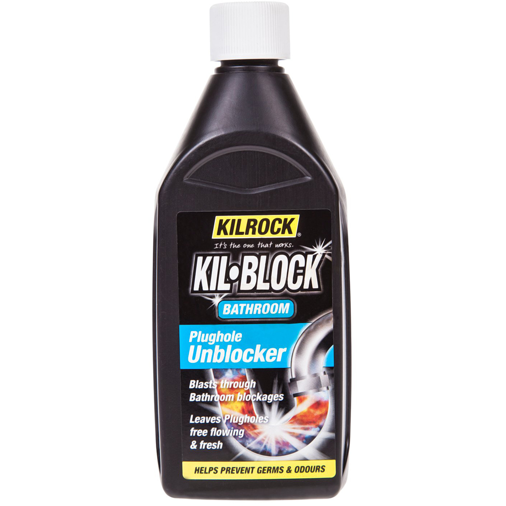 Kilrock Kil-Block Bathroom Drain Unblock 500ml - Black Image
