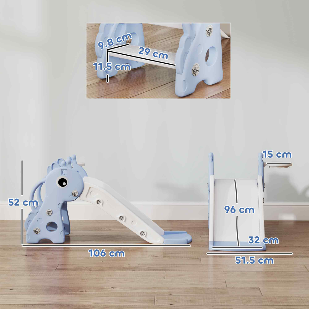 Tommy Toys 3 in 1 Blue Giraffe Kids Slide Image 9