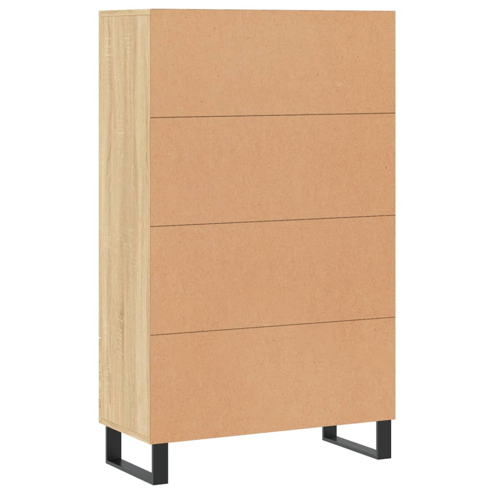 vidaXL 2 Door Single Drawer Sonoma Oak Highboard Image 8