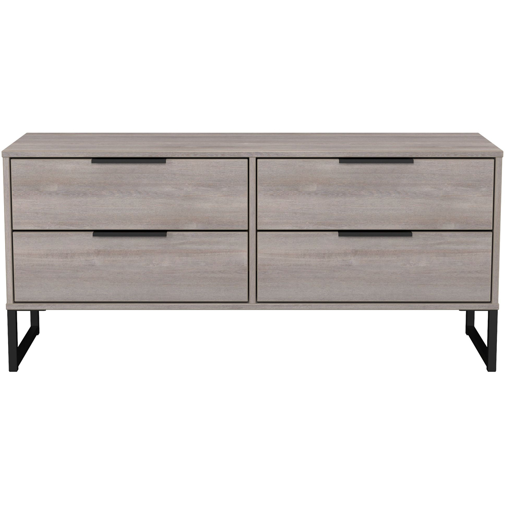 Crowndale Hong Kong 4 Drawer Grey Oak Bed Box Ready Assembled Image 2