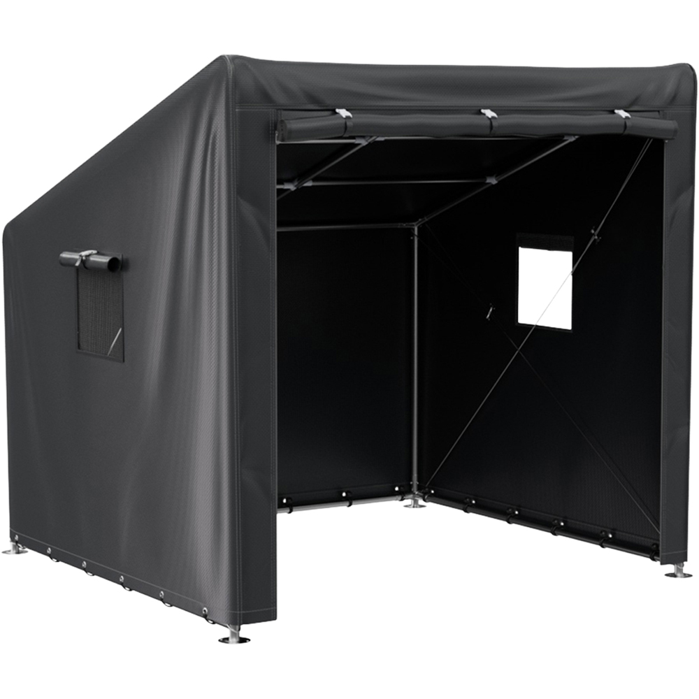 Living and Home 6 x 5ft Black Garden Storage Shed Image 4