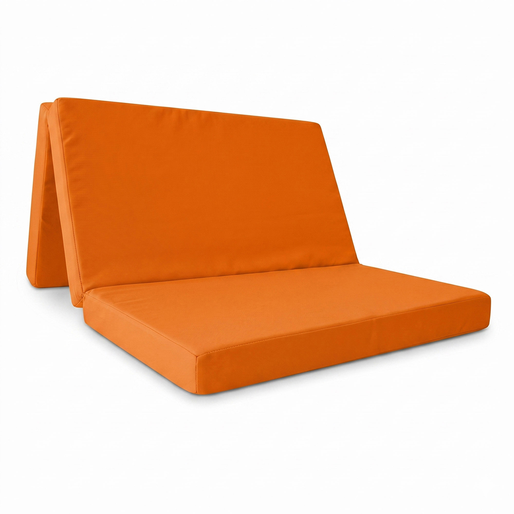 Visco Therapy Double Orange Folding Futon Z Bed Mattress Image 2