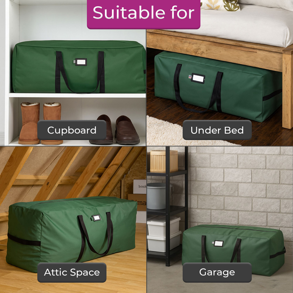 Neo Green 600D Heavy-Duty Extra Large Artificial Christmas Tree Storage Bag 7.5ft Image 4
