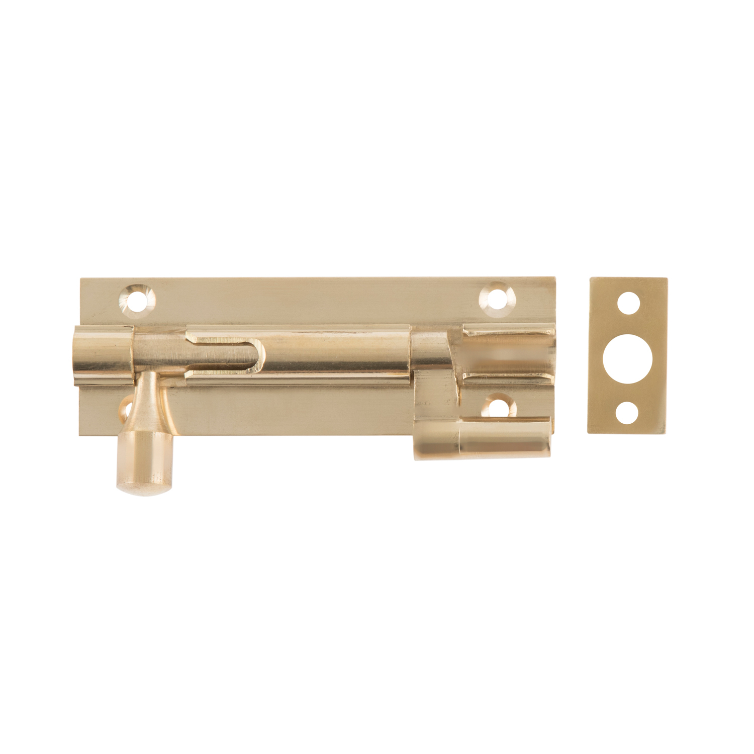 Hiatt 76mm Brass Cranked Door Bolt Image 2