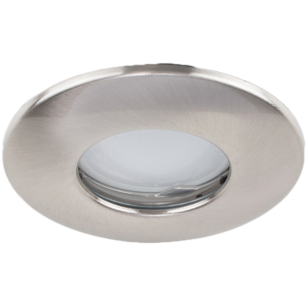 ValueLights Brushed Chrome Warm White LED Ceiling Downlight 4 Pack Image 3