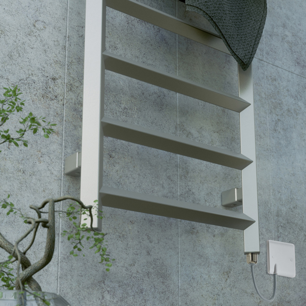 Terma Crystal Sparkling Gravel Taupe Electric Towel Rail 840 x 400mm Image 6