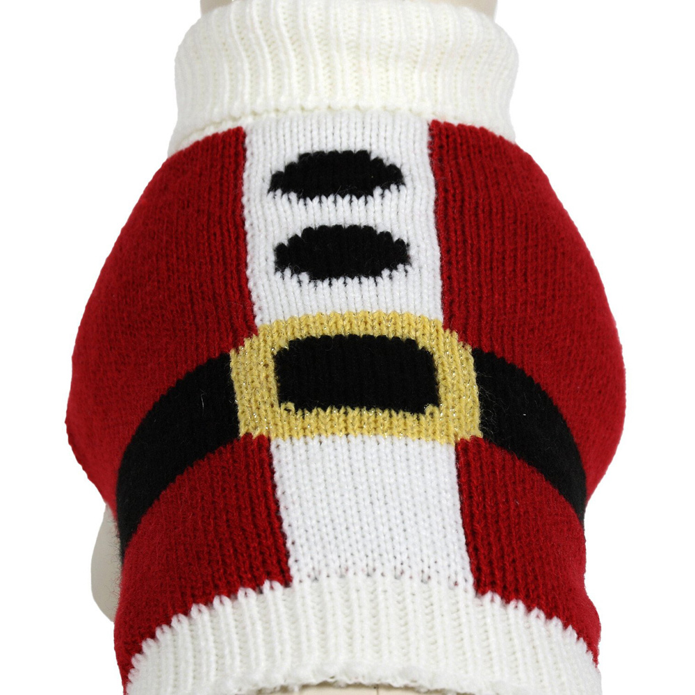 Santa Pet Jumper - Red / 50cm Image 4