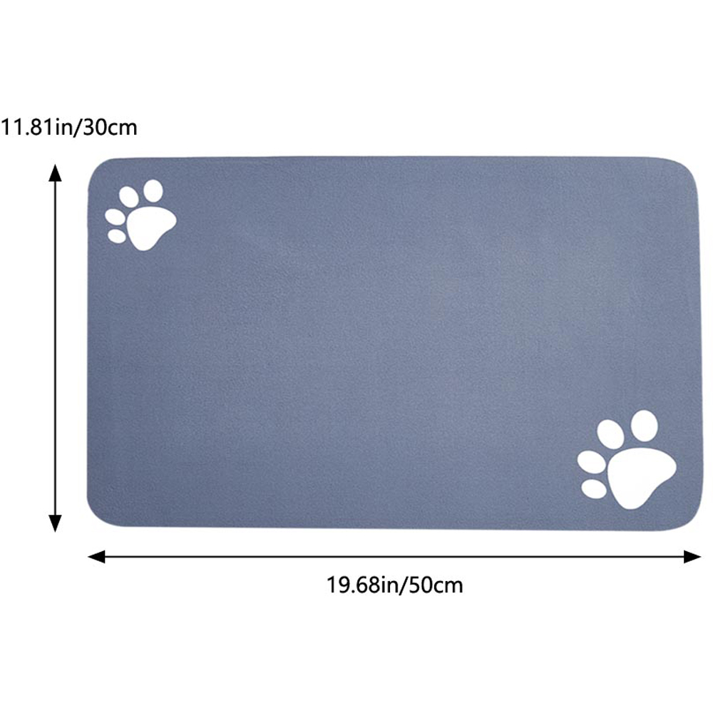 H&O Direct Dark Grey Diatom Mud Quick Dry Pet Mat 30 x 50cm Image 6