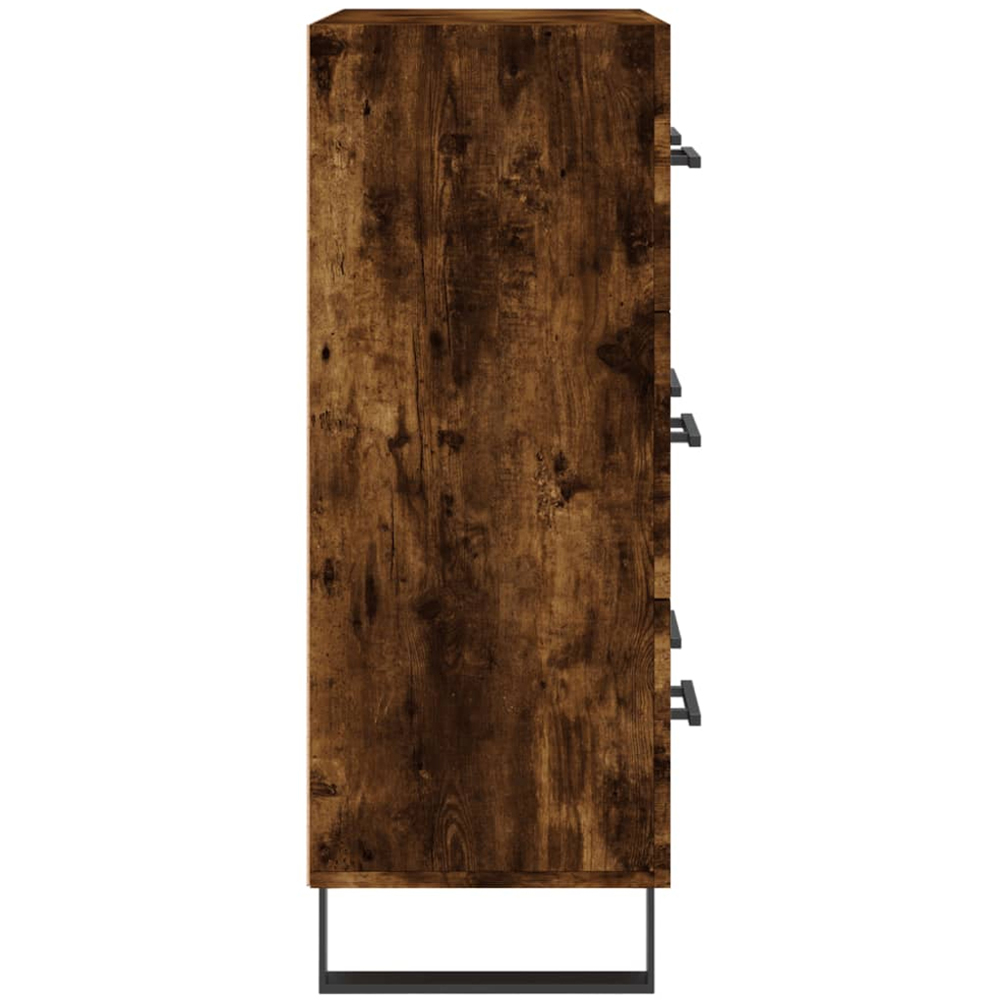 vidaXL 3 Drawer Smoked Oak Sideboard Image 7
