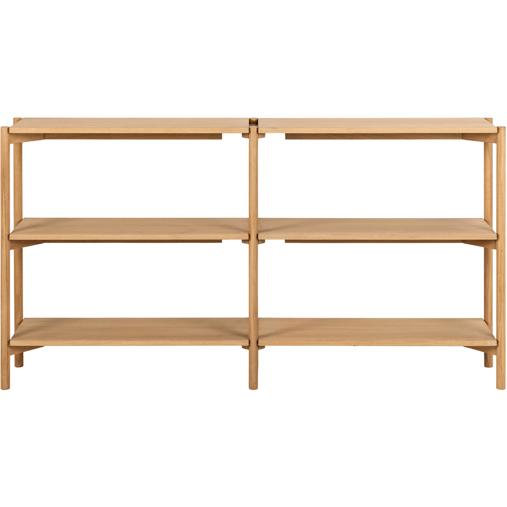 Florence Braidwood 2 Shelf Oak Bookcase Image 3