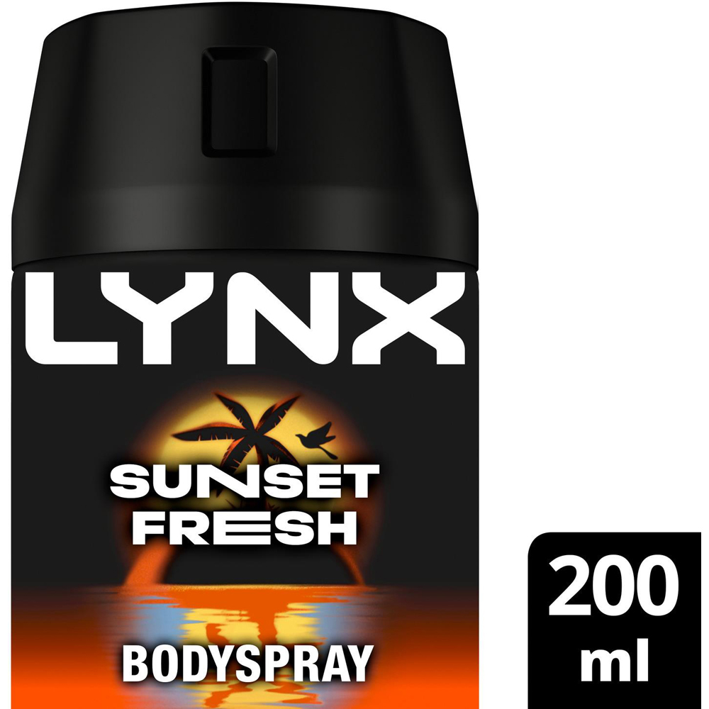 Lynx Sunset Fresh Men's Deodorant Body Spray 200ml 18 Pack Image 3