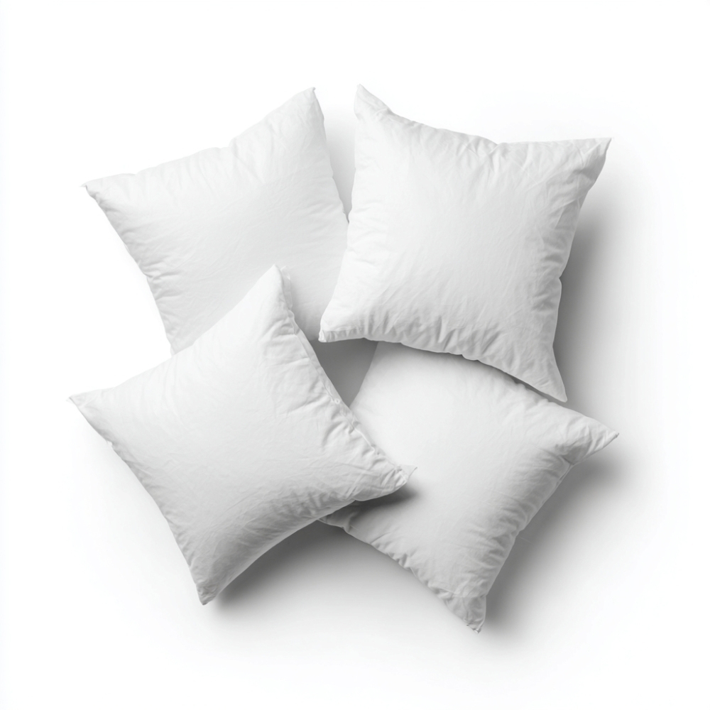 MHG Living White Duck Feather Square Cushion Pad 40 x 40cm 2 Pack Image 3