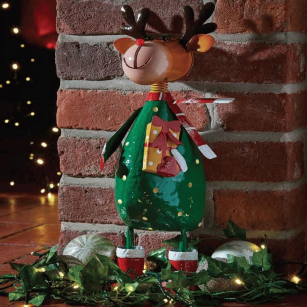 Samuel Alexander Polka Dot Metal Rudolph Christmas Decoration 44cm Image 2
