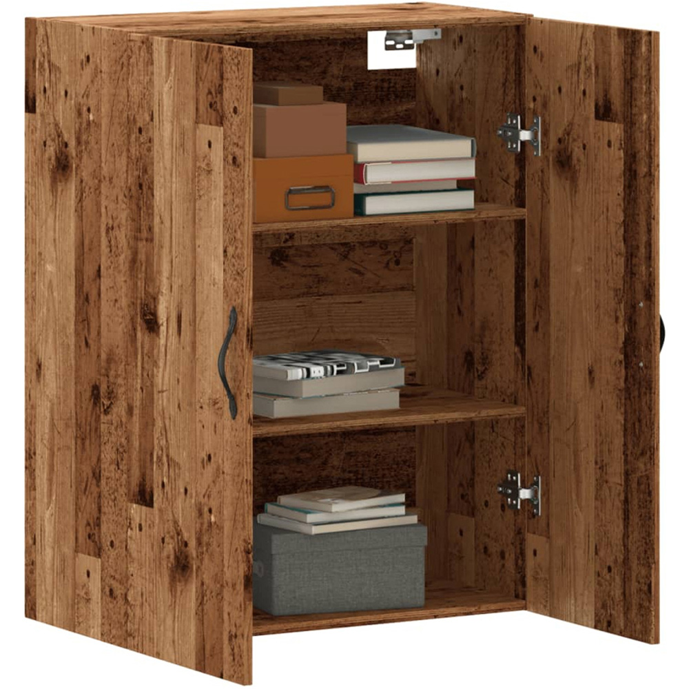 vidaXL 2 Door Old Wood Wall Mounted Cabinet Image 3