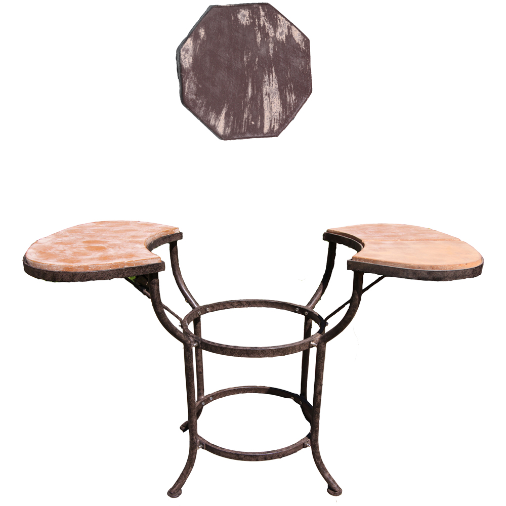 Gardeco Cradle For Extra-Large Mexican Chimney with 2 Side Table Image 3