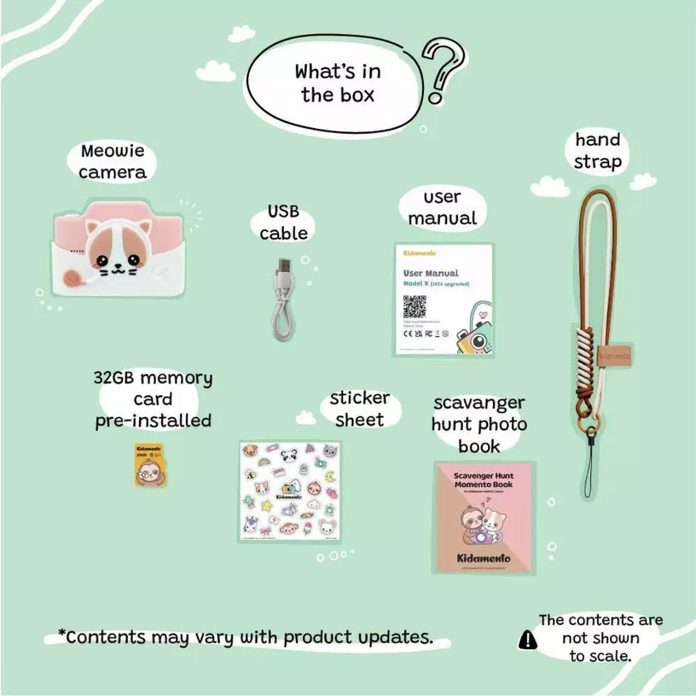 Kiimento Meowie the Cat Kids Digital Camera and Video Camcorder with Touchscreen Image 6