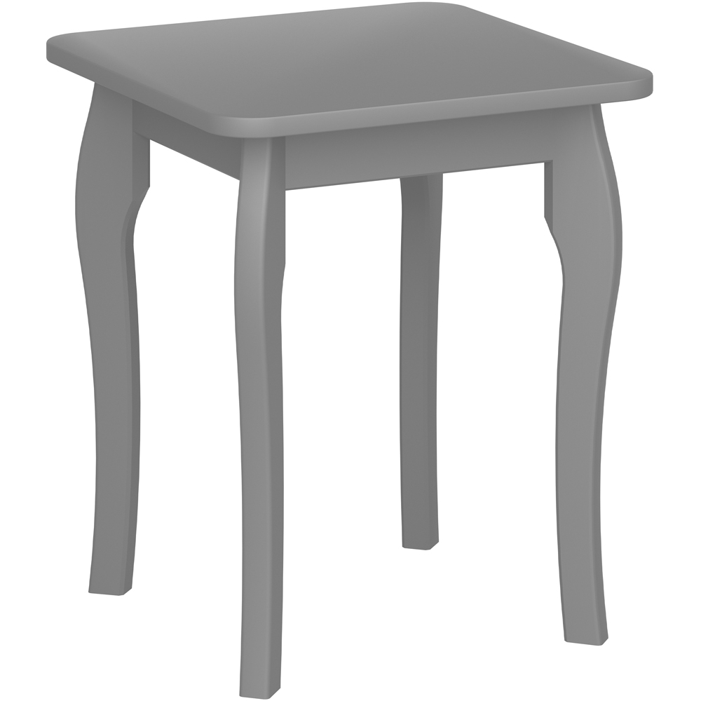 Florence Baroque Grey Dressing Table Stool Image 2