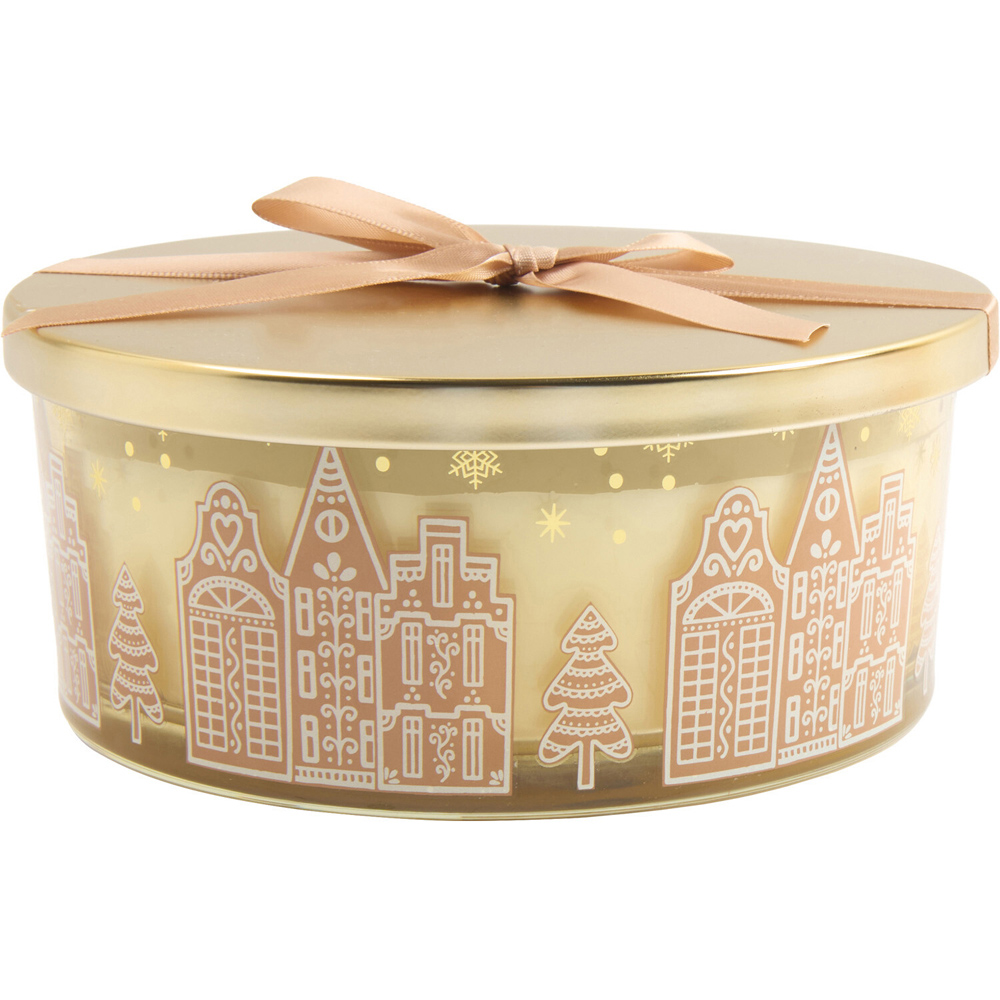 Gingerbread 3 Wick Candle Image 2