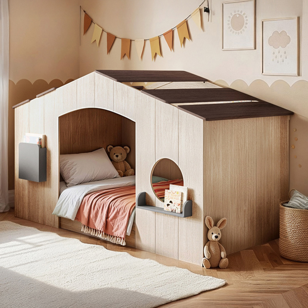 Flair Frankie Wooden Play House Bed Frame Image 1