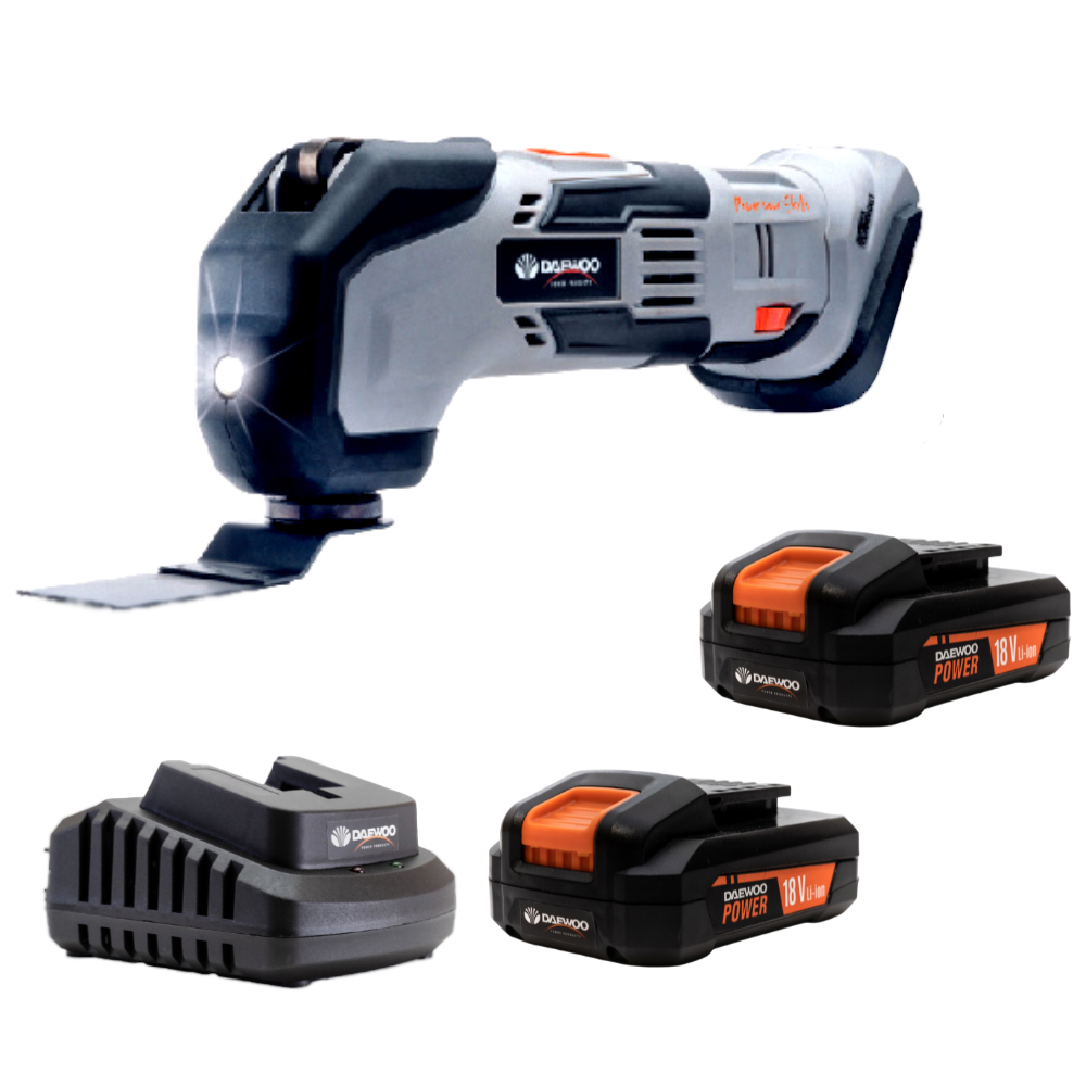 Daewoo U-Force 18V 2 x 2Ah Lithium-Ion Cordless Multi Tool with Battery Charger Image 1