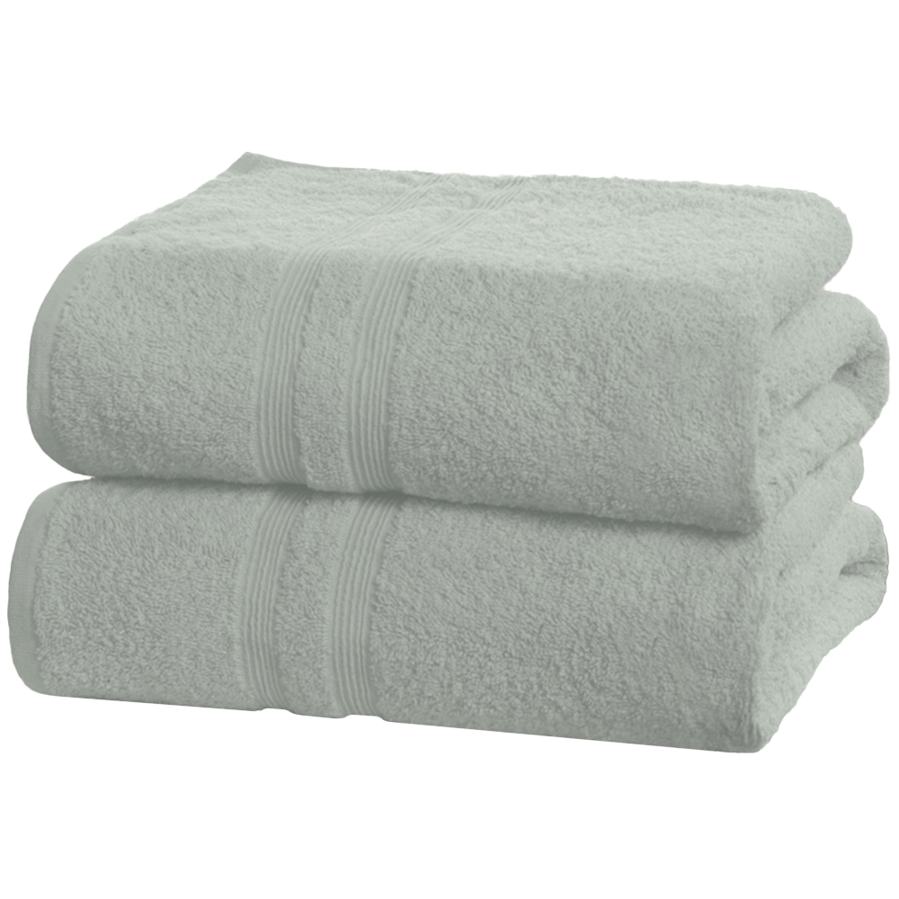Rapport Home Camden Super Soft Combed Cotton Duck Egg Bath Towel 2 Pack Image 1