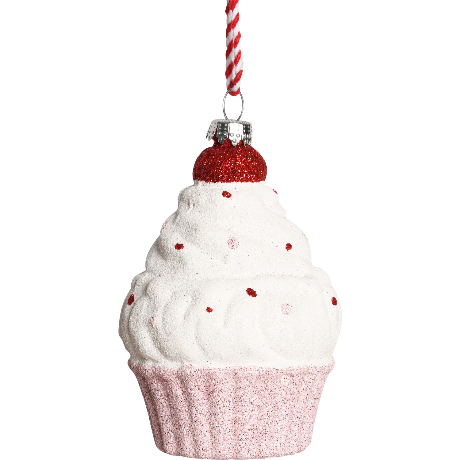 Sugar Wonderland Pink Christmas Cupcake Hanging Decoration Image