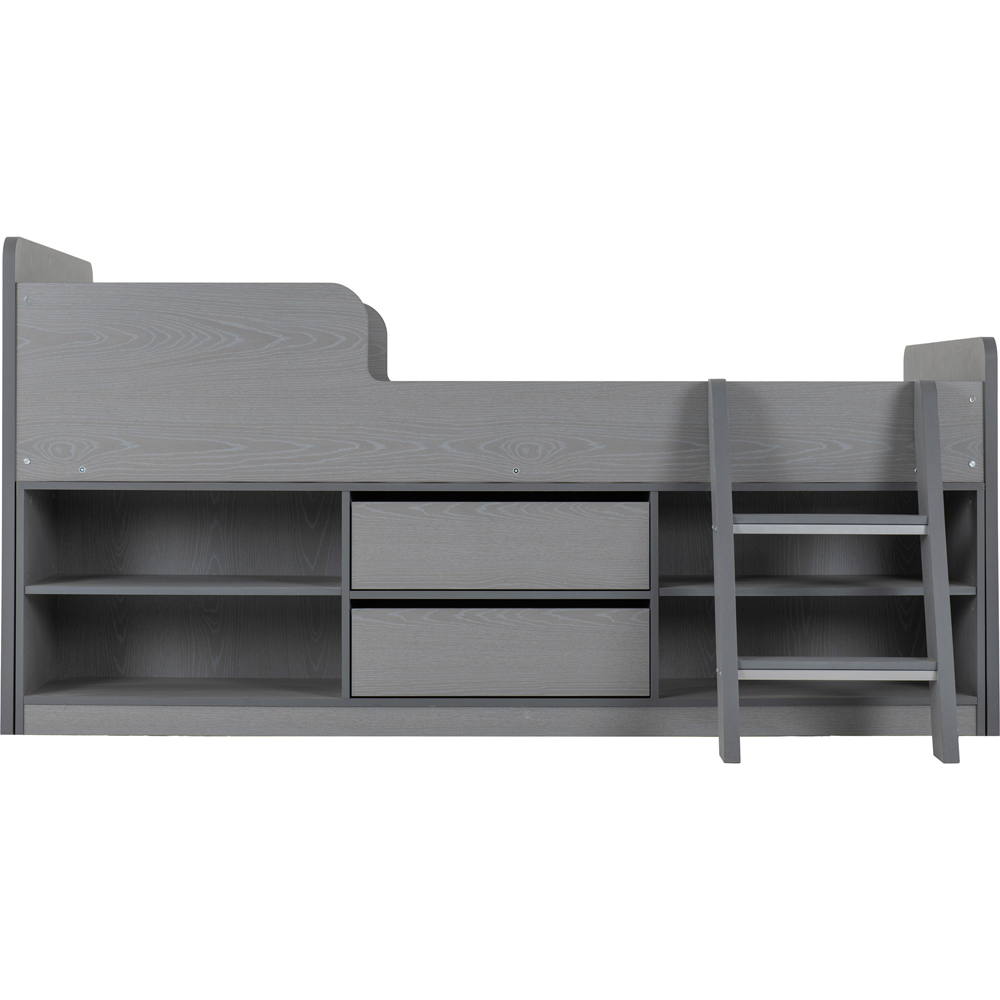 Seconique Felix Single Grey 2 Drawer Low Sleeper Bed Frame Image 4