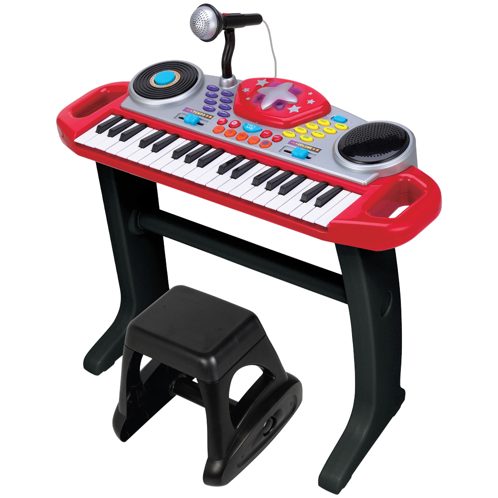 Winfun Disco Beat Bop Red Keyboard Kids Rock Star Set Image 1