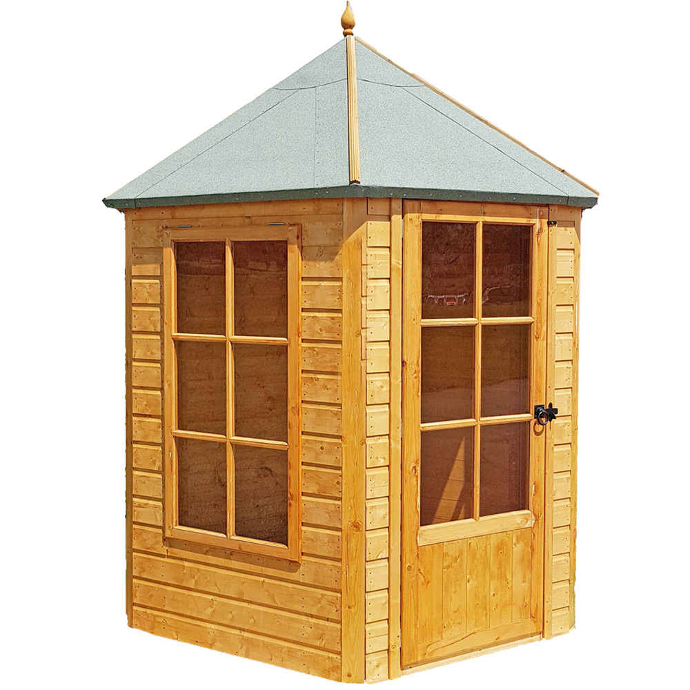 Shire 6 x 6ft Gazebo Single Door Summerhouse Image 1