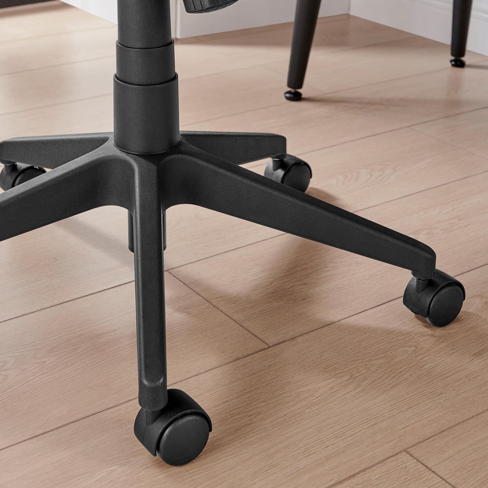 Furniturebox Racicot Brown Faux Leather Office Chair Image 5