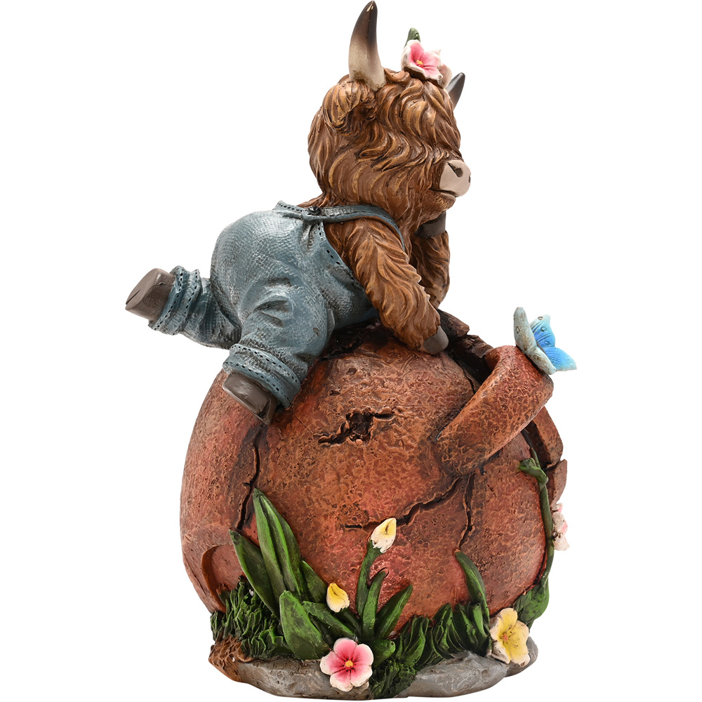 Country Living Highland Cow Spring Planter Image 6