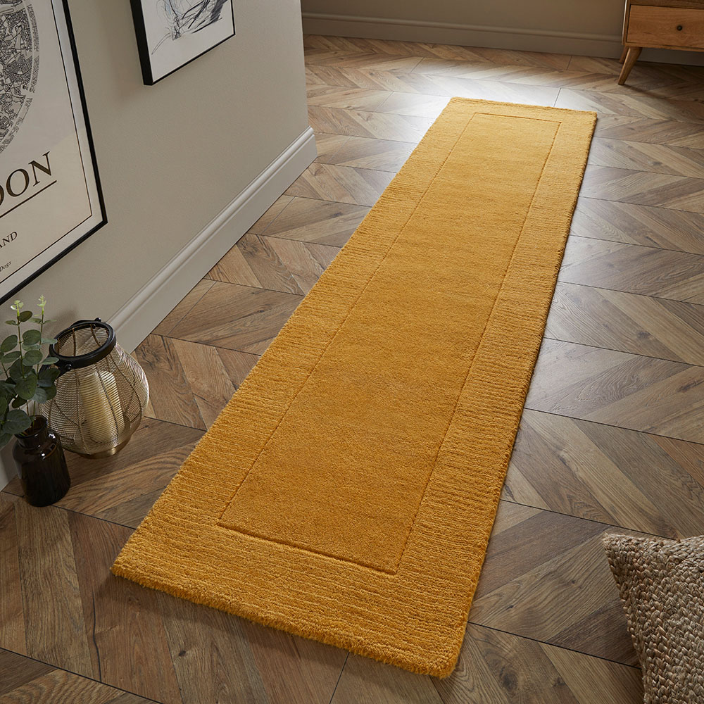 Esselle Home Esme Ochre Wool Runner 60 x 230cm Image 2