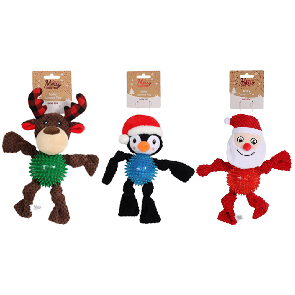 Single All I Want For Christmas Spiky Tummy Dog Toy in Assorted styles Image 1