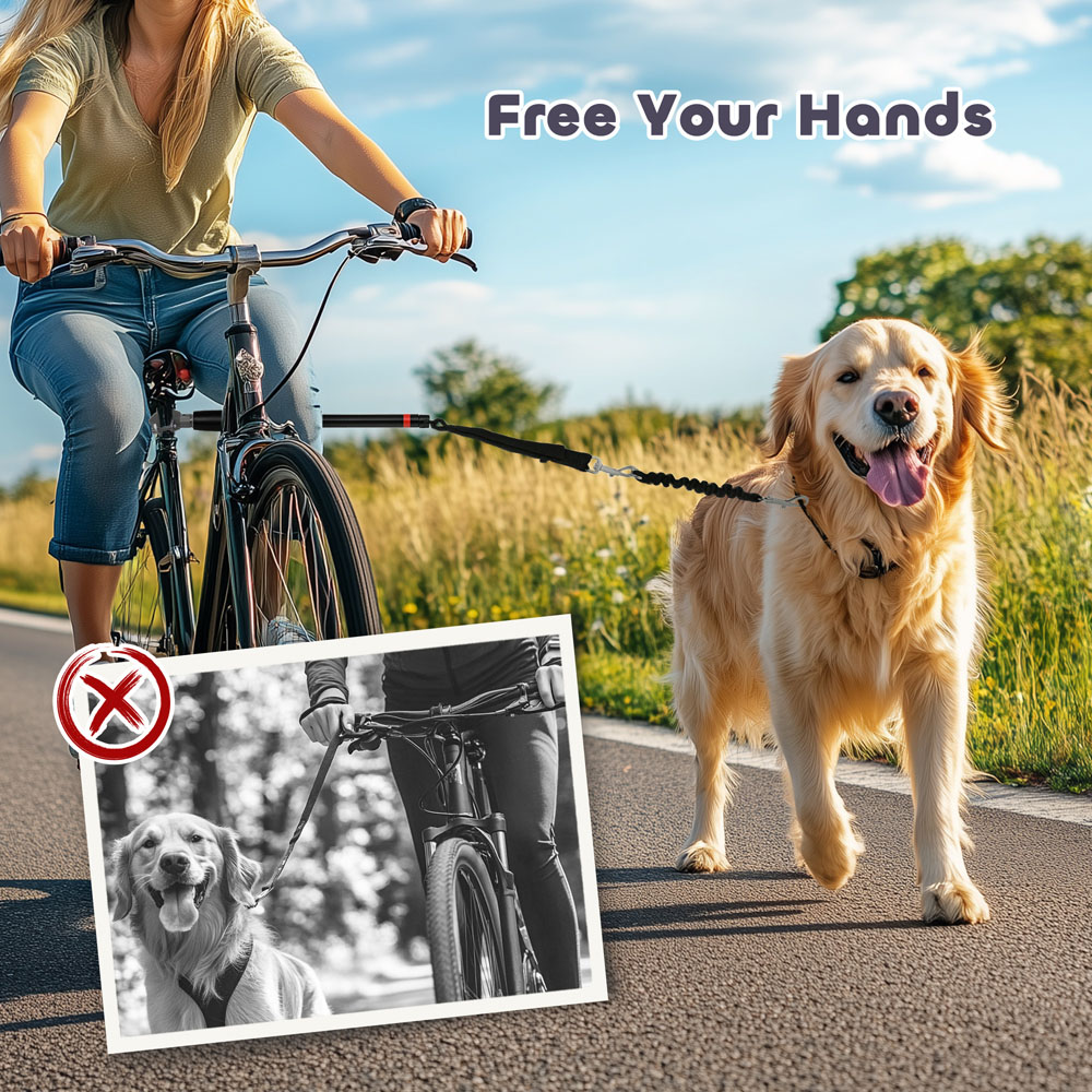 PawHut 20 to 40cm Black Dog Lead Image 7