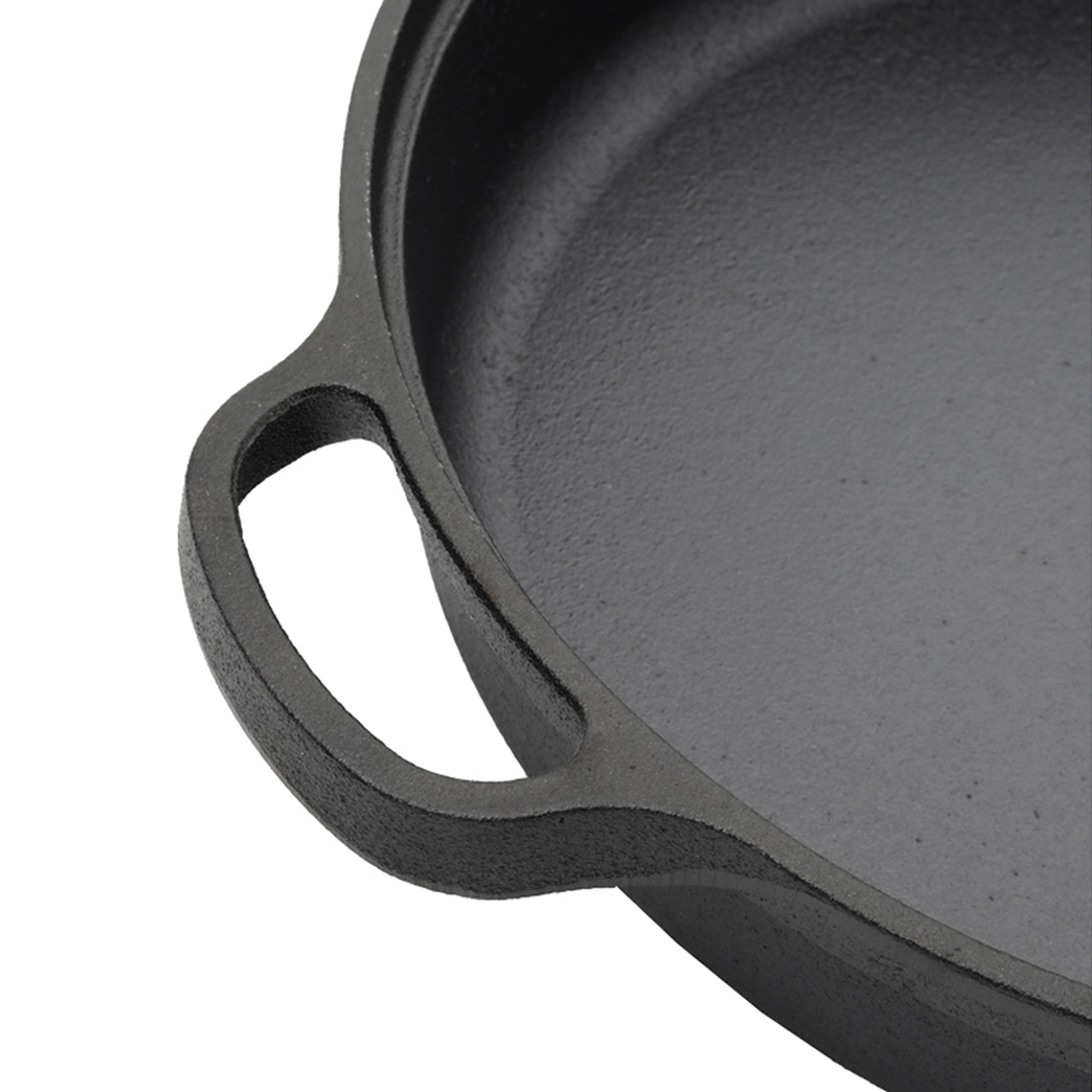 Living and Home 35cm Round Cast Iron Frying Pan Image 5