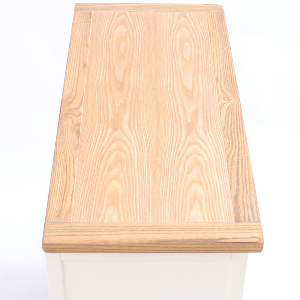 Tropea 4 Drawer Off White Chest of Drawers with Brass Cup Handles Image 6
