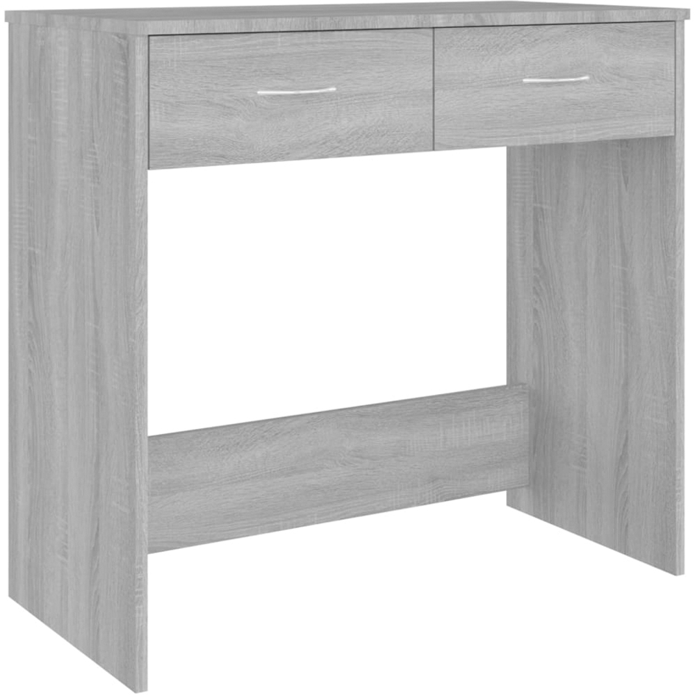 vidaXL 2 Drawer Study Desk Grey Sonoma Image 2