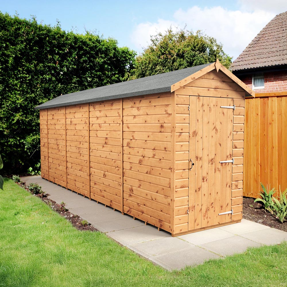 Empire Sheds 4 x 18ft Tongue and Groove Wooden Apex Garden Shed Image 2