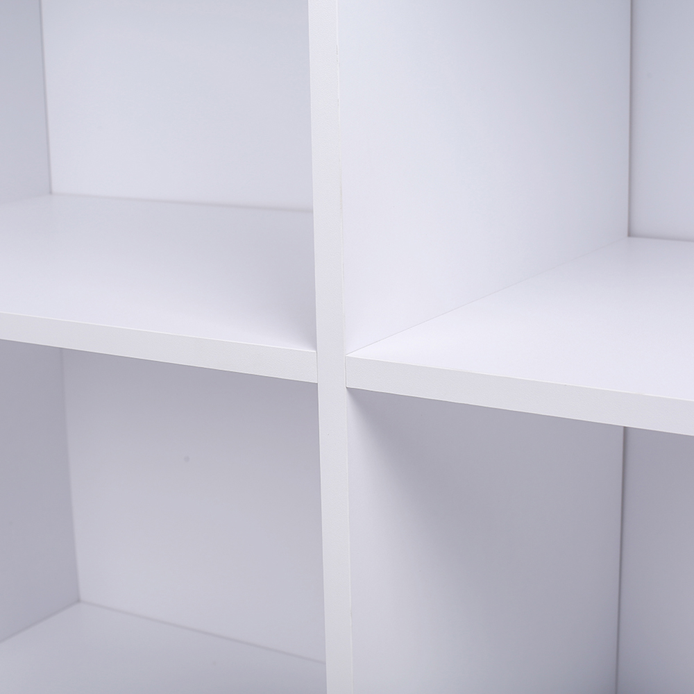H&O Direct 4 Shelf White Modern Sideboard Cube Storage Unit Image 5