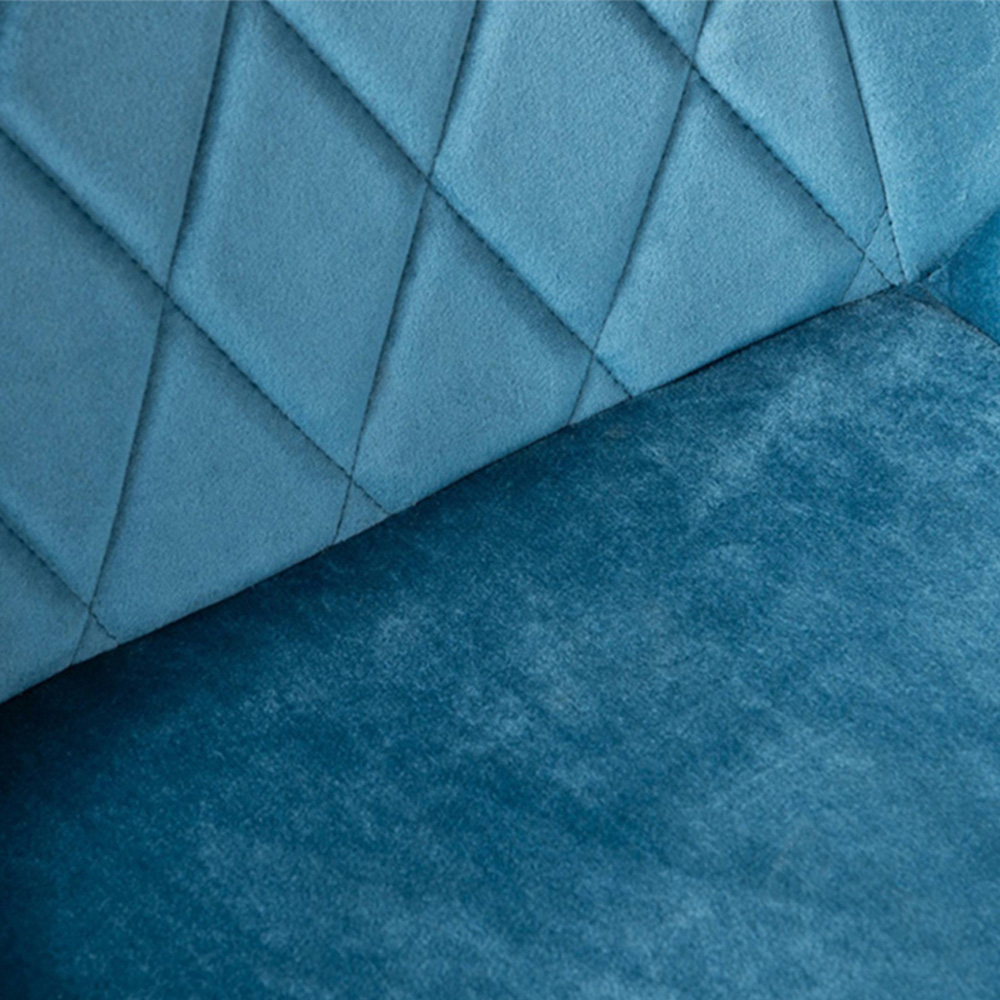 Furniturebox Arona Cesano 6 Seater Dining Set White Marble and Blue Image 8