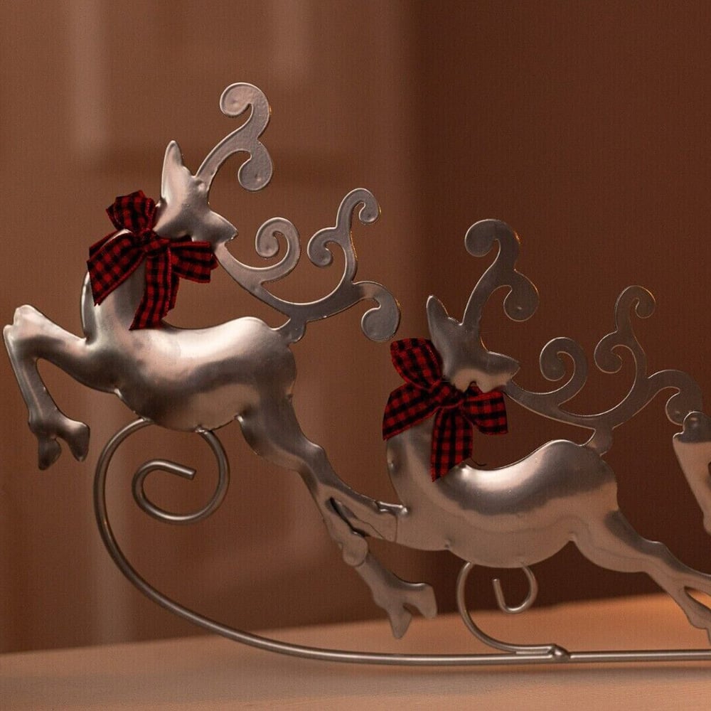 Marco Paul Flying Reindeer Candle Holder Decoration Image 4