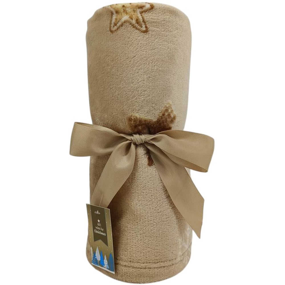 Gingerbread Cookies Fleece Throw  - Brown Image 1