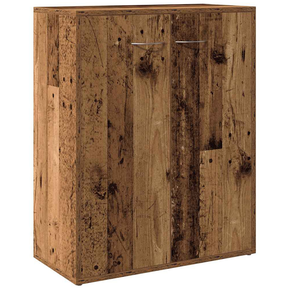 vidaXL 2 Door 2 Shelf Old Wood Sideboard Image 2